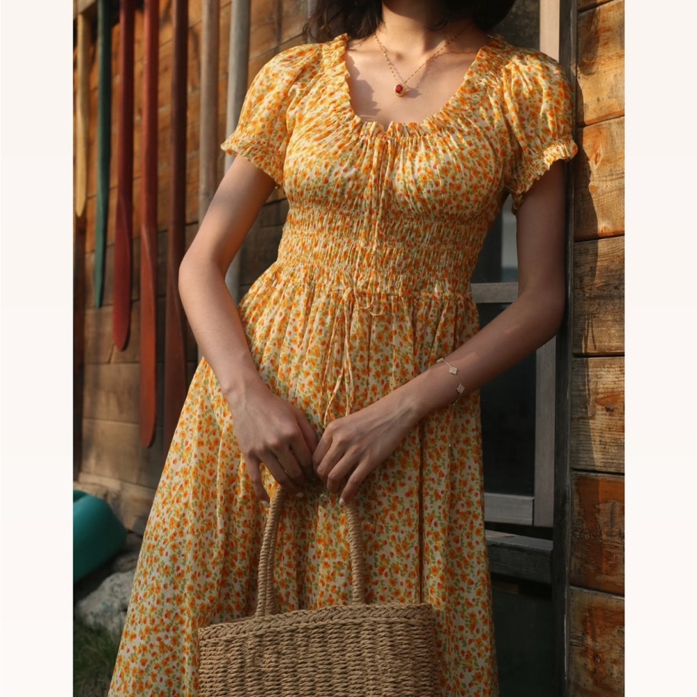 Doen Ashlynn Dress Clementines Daisy Fields - Picture 6 of 10